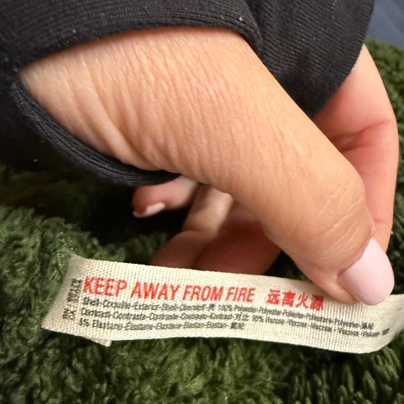 Free People Olive Green Sherpa Jacket - Picture 6 of 7